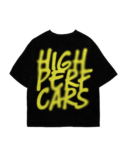 T-shirt Highperf yellow racing