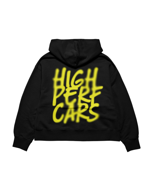 Hoodies Highperf Cars yellow racing
