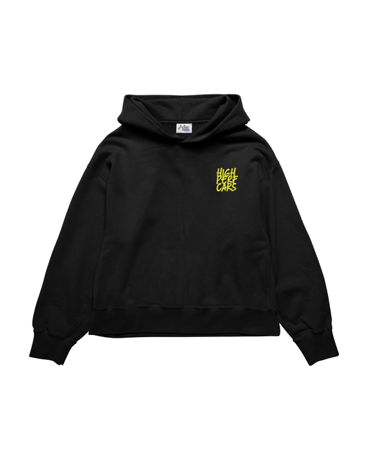 Hoodies Highperf Cars yellow racing